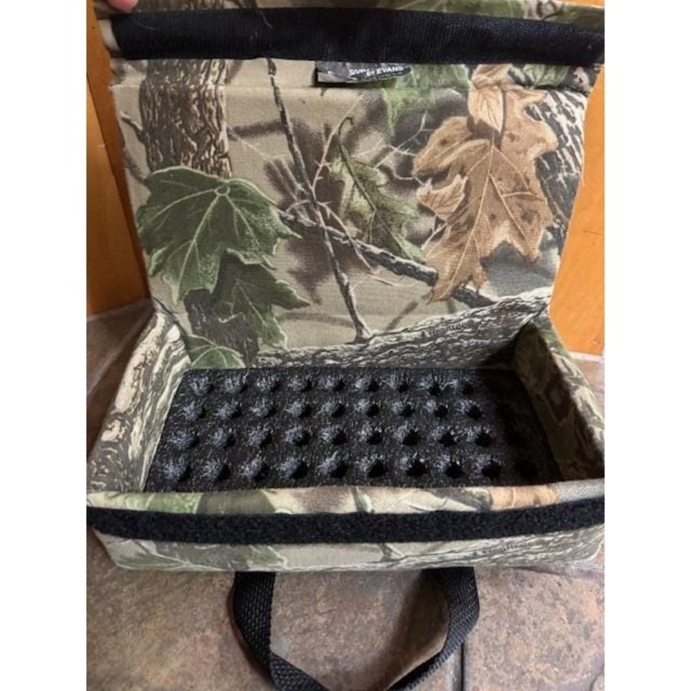 Vintage Realtree Camo Evans Cartridge Ammo Soft Bullet Shell Case 50 Made in USA